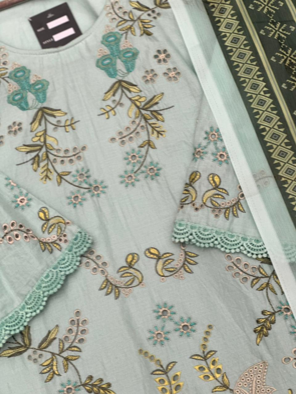 674 Pakistani Lawn Farshi Suit