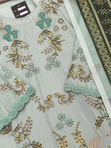 674 Pakistani Lawn Farshi Suit