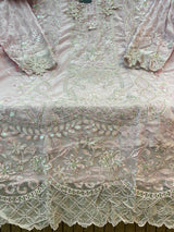 1488 Pakistani Unstitched Party Wear - Cream
