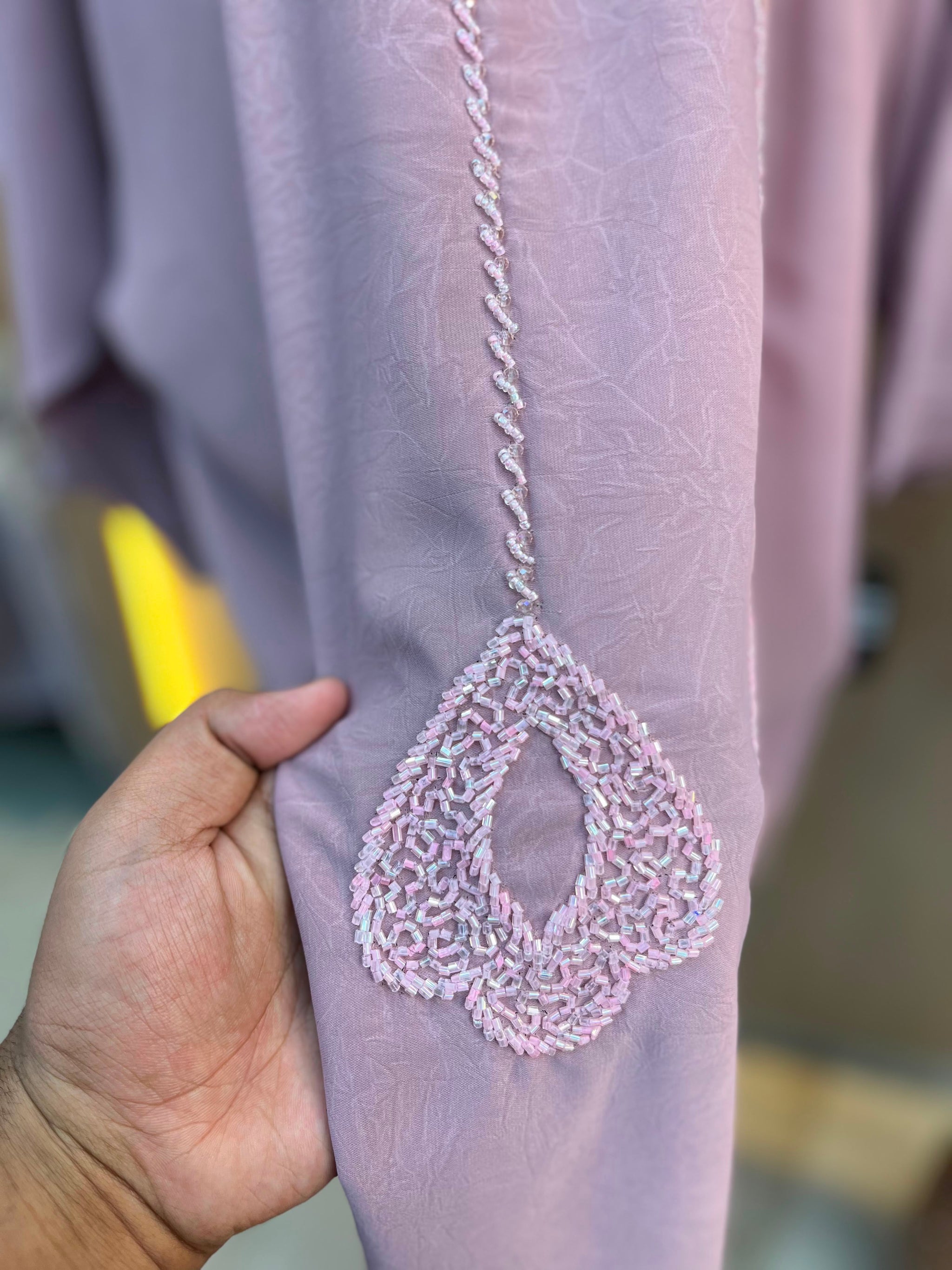 1119 The Premium Abaya - Dusty Lilac
