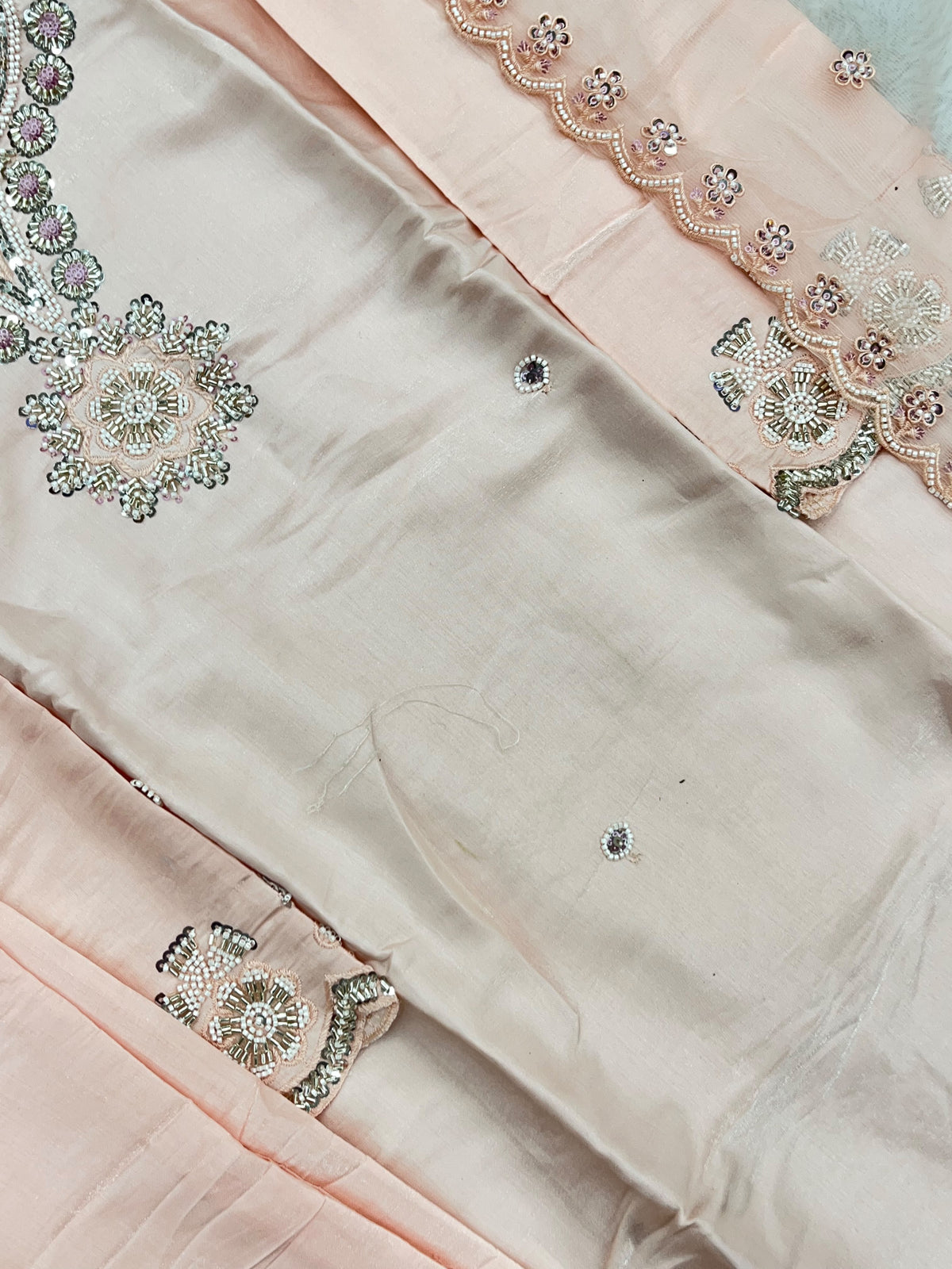 1431 Heavy Pakistani Partywear - Cream