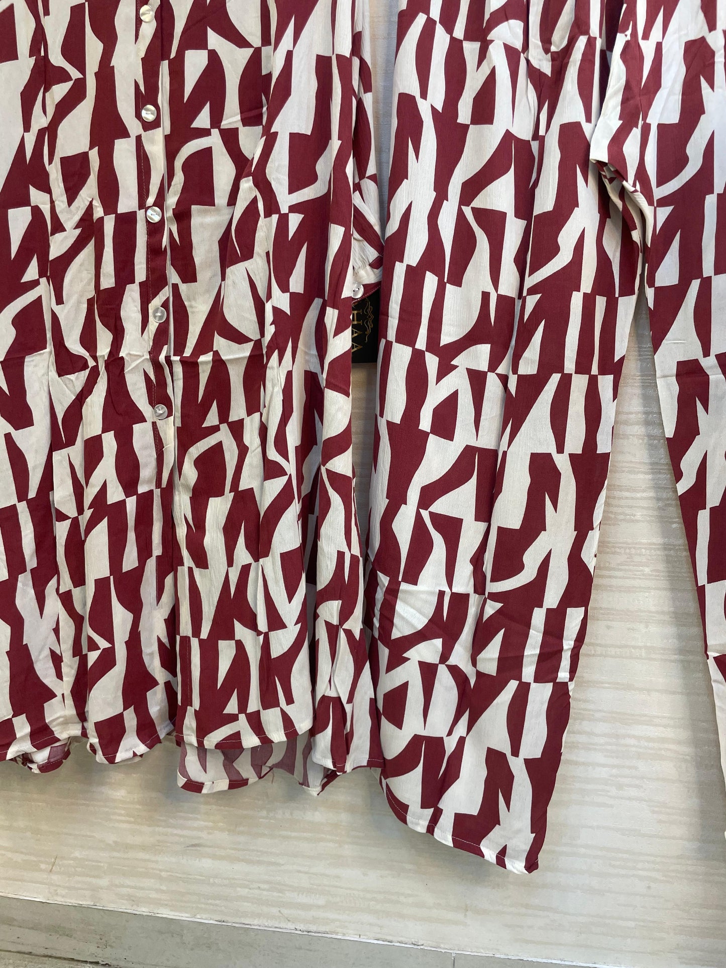 974 Floral Printed Coord-Set - Maroon