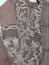757 Elan Readymade Pakistani Heavy Embroidered Lawn
