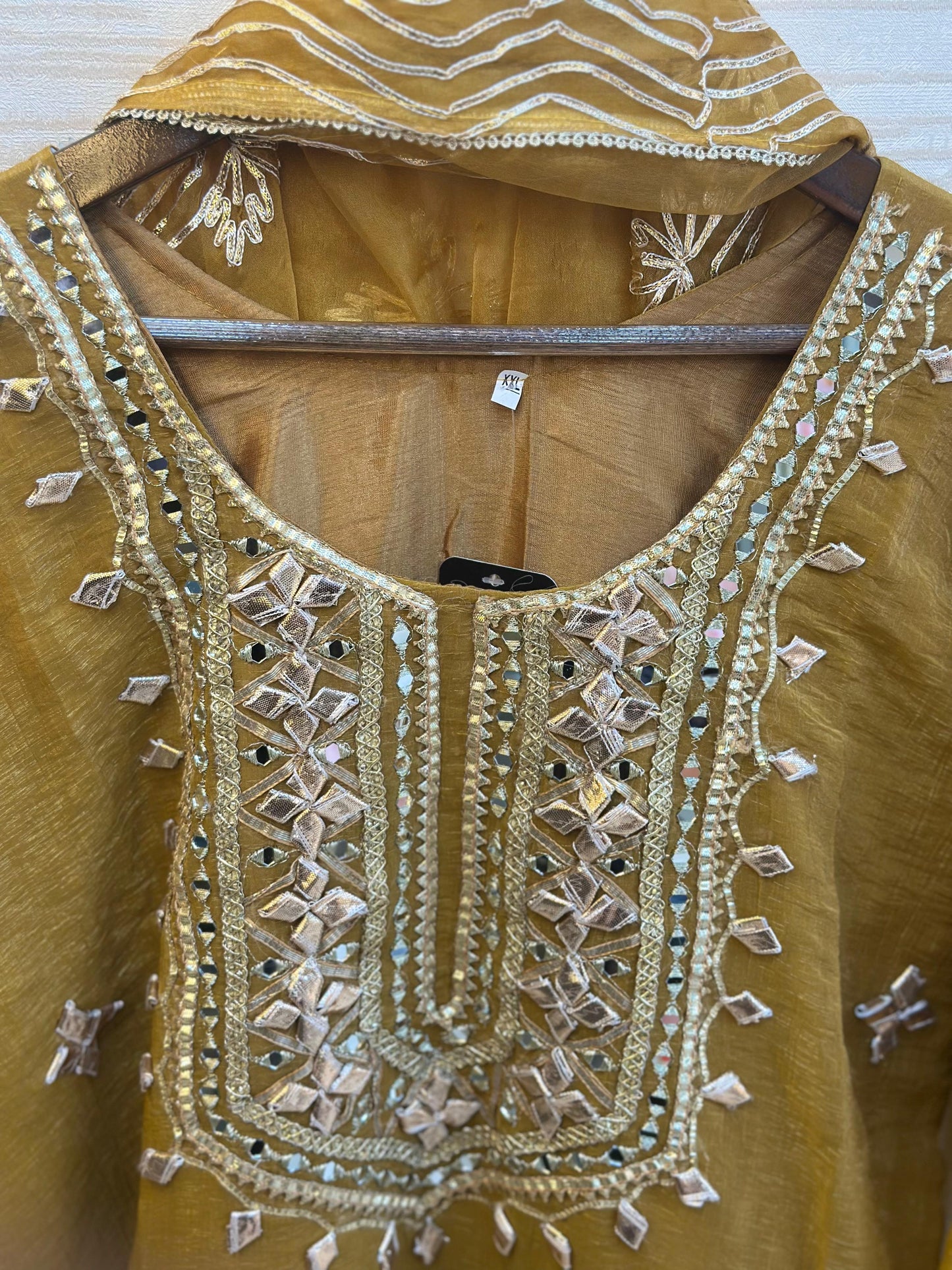 378 Regal Gota-Patti Georgette Ensemble