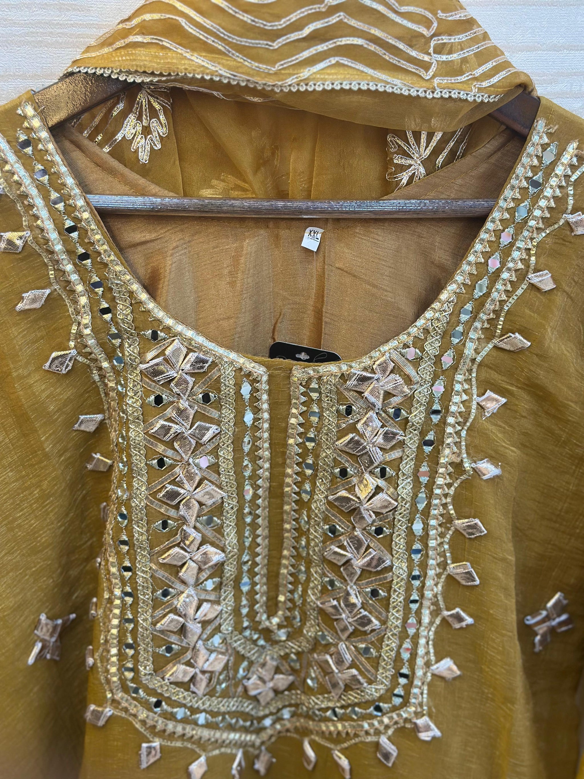 378 Regal Gota-Patti Georgette Ensemble
