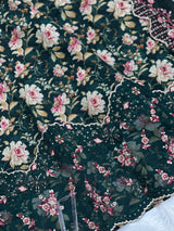 682 Pakistani Lawn Suit -  Black