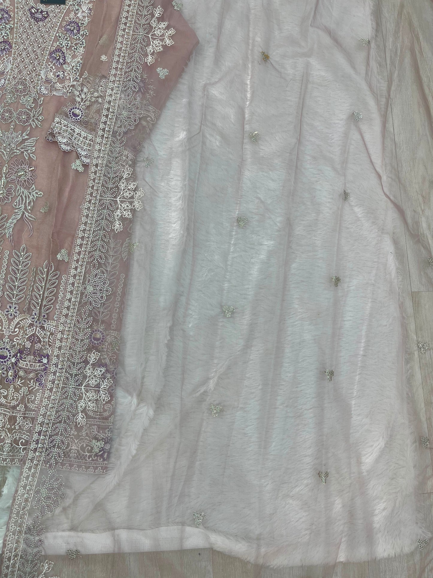 1147 Mushk Premium Pakistani Partywear - Onion Pink