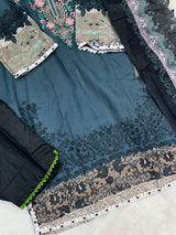 1308 Pakistani Embroidered Suit - Vandana Aarzu