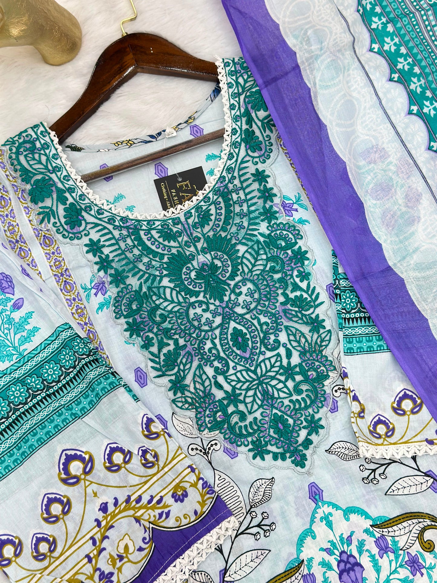 721 Pakistani Heavy Lawn Suit