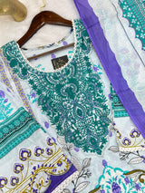 721 Pakistani Heavy Lawn Suit