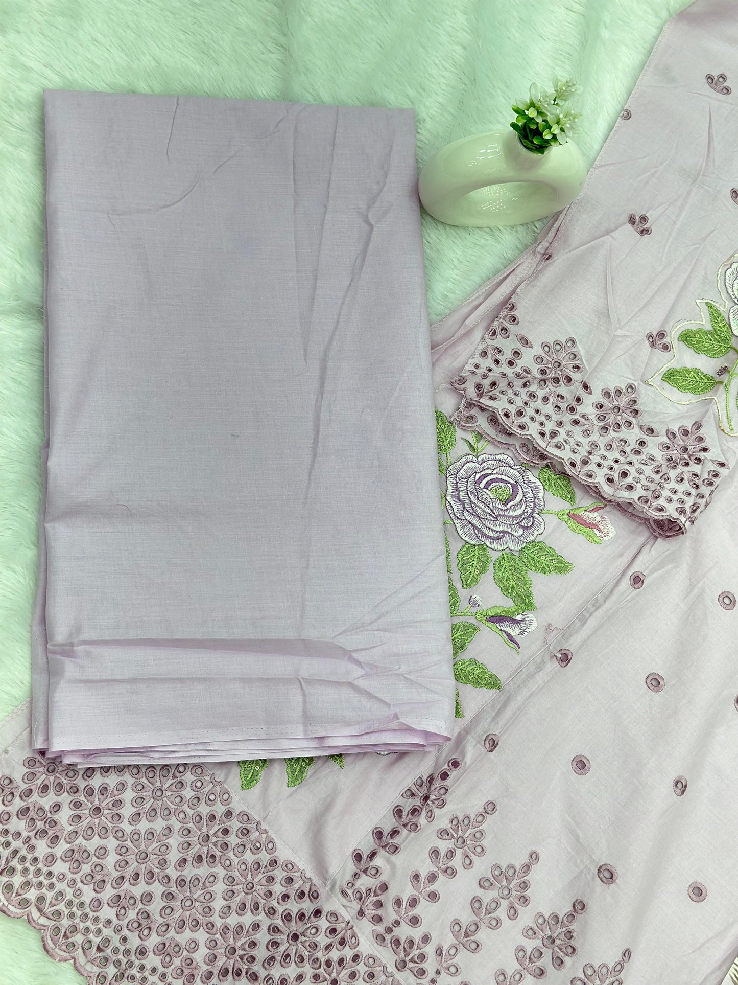 966 Unstitched Pakistani Embroidered Suit