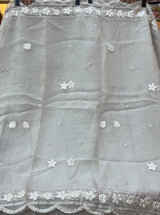 1438 Pakistani Unstitched Partywear - Beige