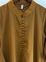 1062 Modest Mandarin Coord Set - Brown
