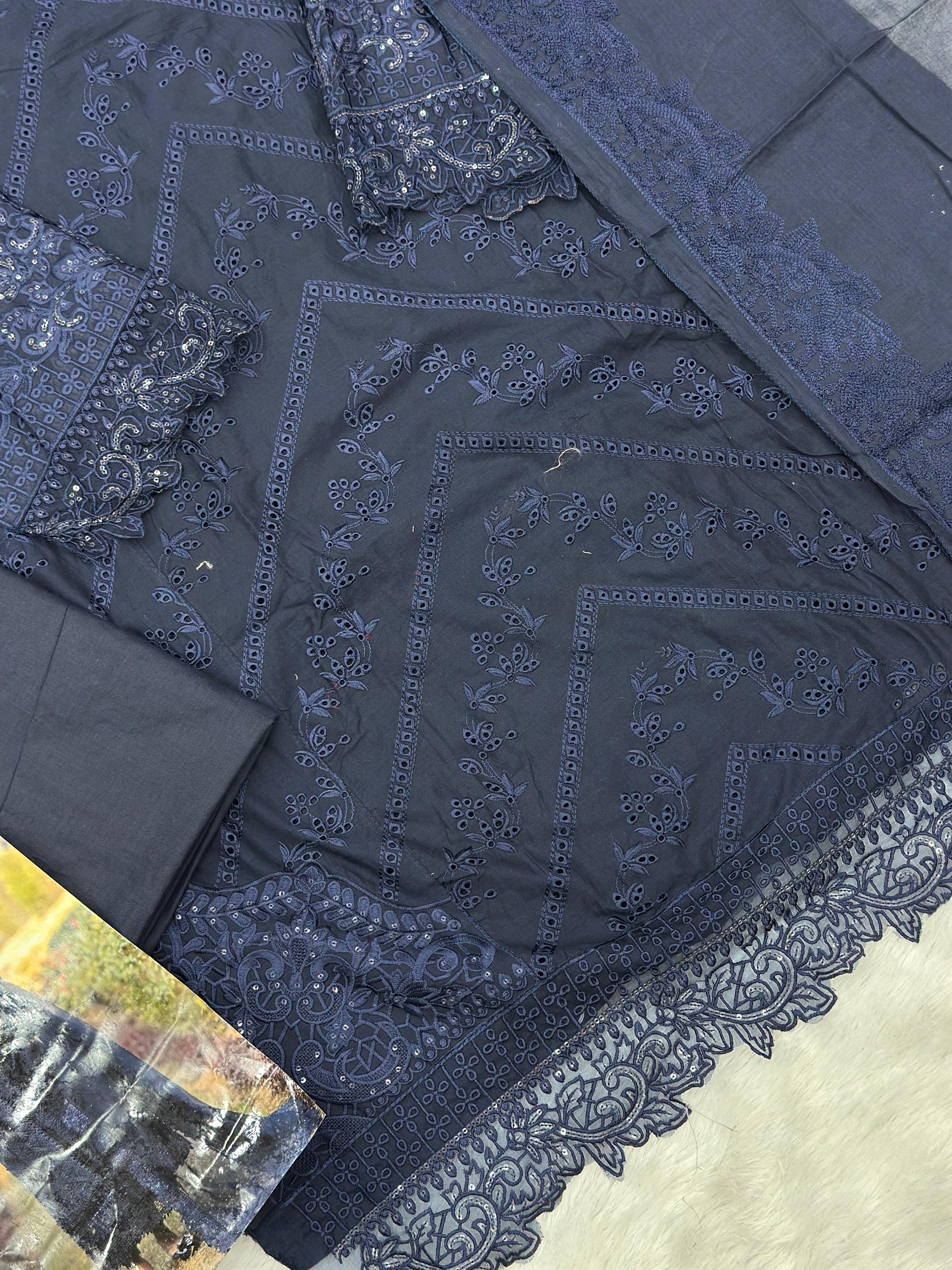 839 Adan Libas Pakistani Unstitched Lawn Suit