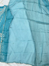 1429 Heavy Pakistani Partywear - Teal Blue