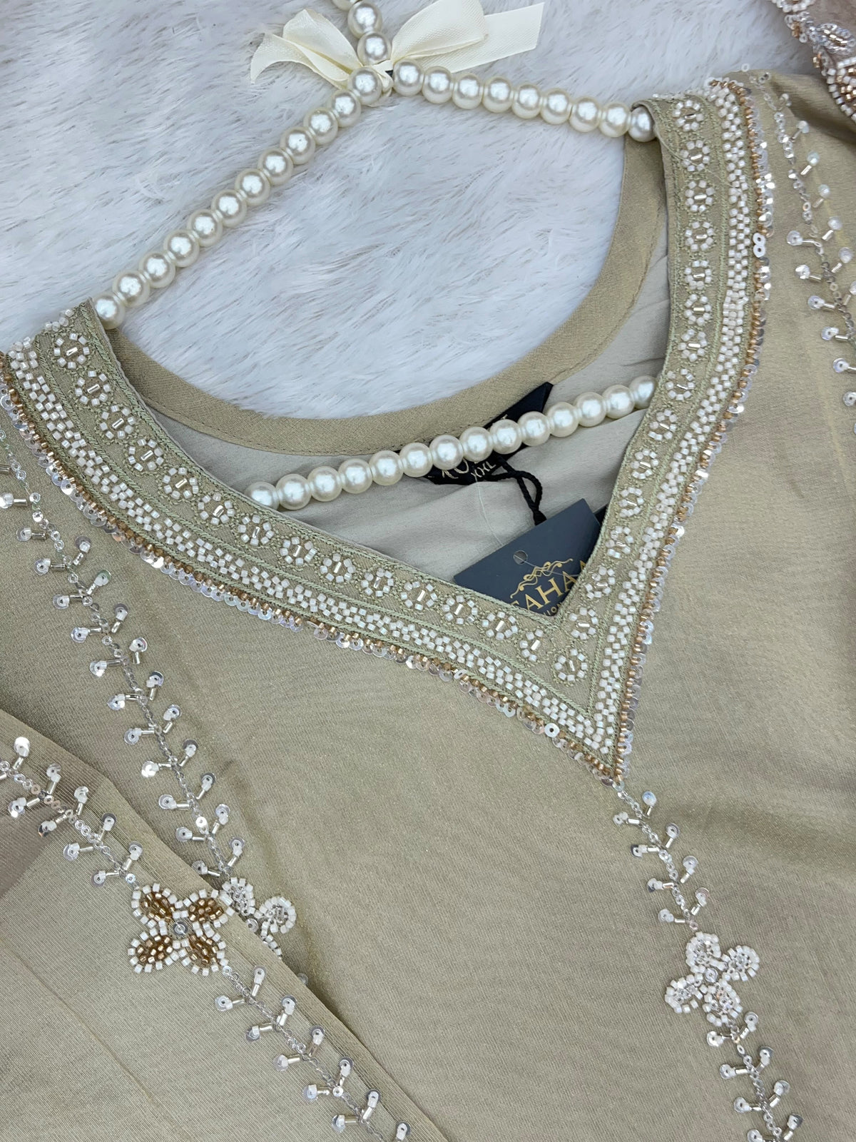 1428 Heavy Pakistani Partywear - Pista Green
