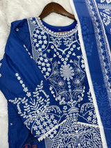 1374 Pakistani Embroidered Lawn Suit
