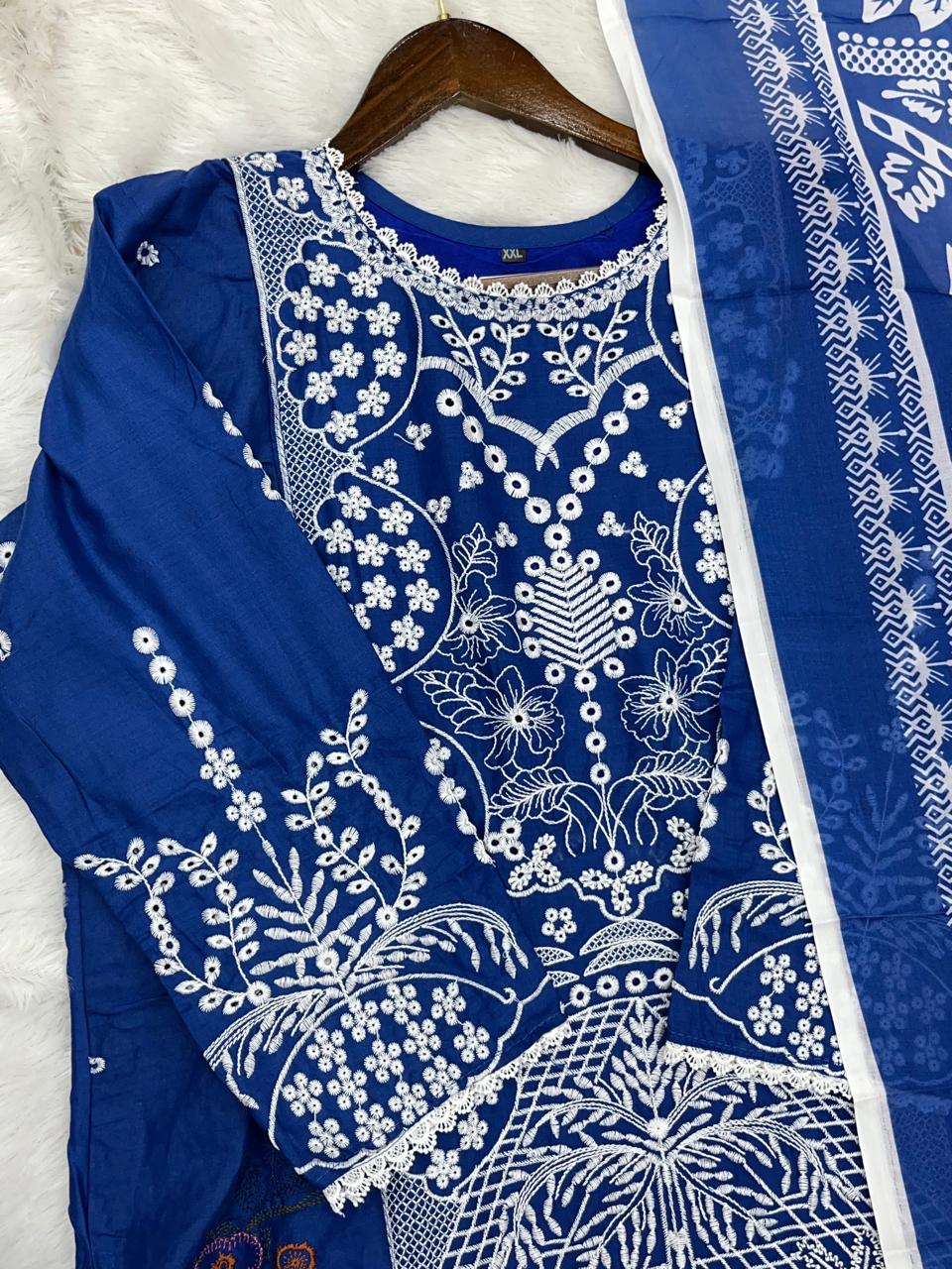 1374 Pakistani Embroidered Lawn Suit