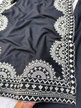 1338 Pakistani Embroidered Coord Set - Black