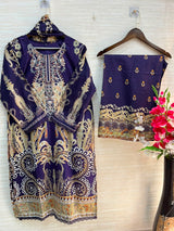 1105 Pakistani Embroidered Suit