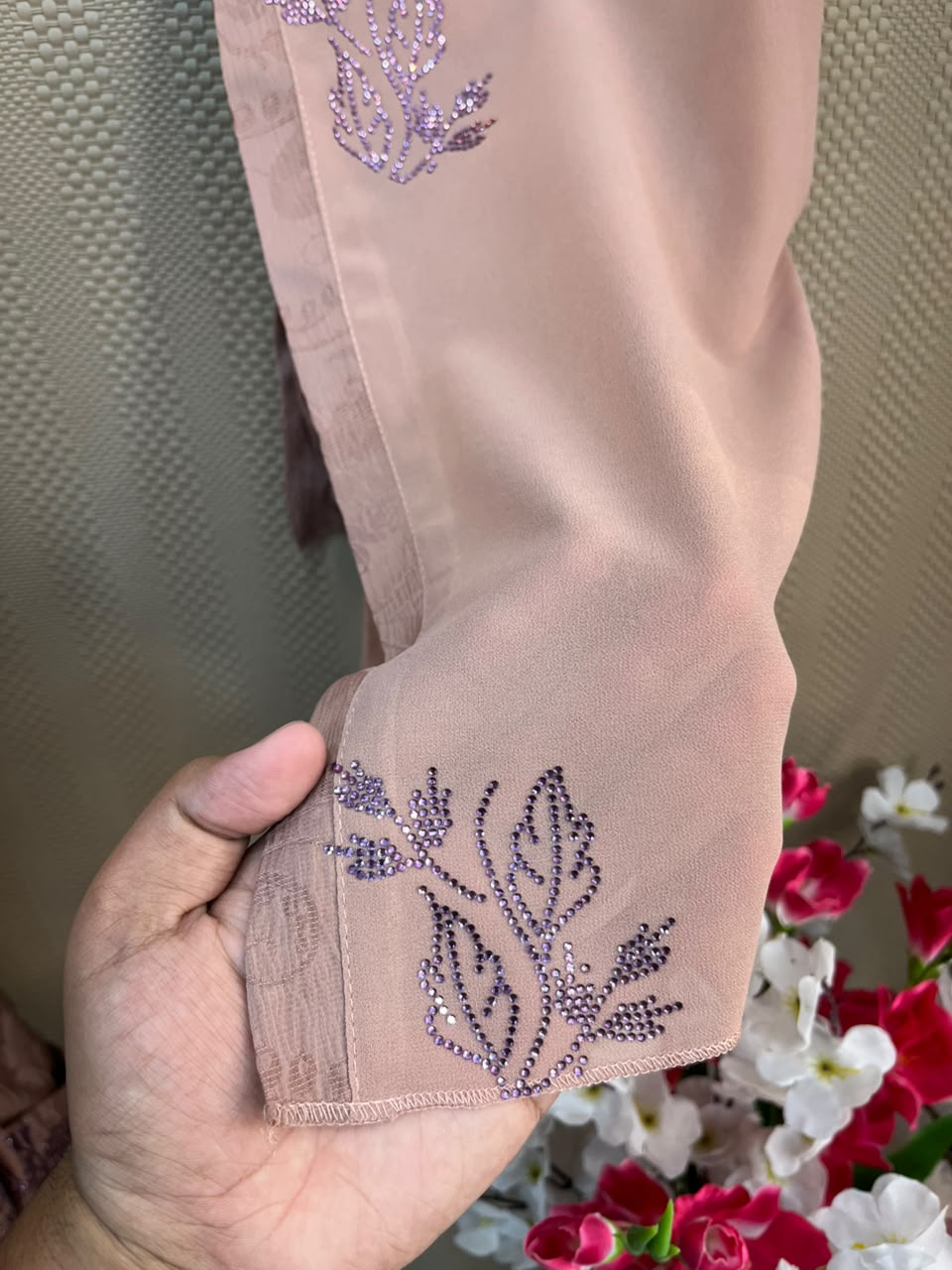1124 The Premium Abaya - Rose Taupe
