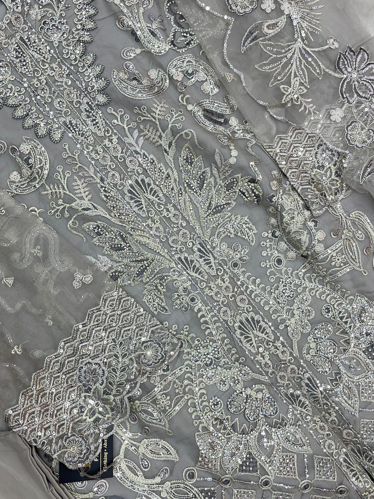 1430 Heavy Pakistani Partywear - Grey