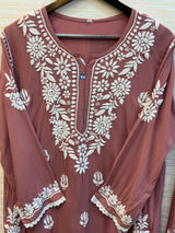 615 Lucknowi Gharara Set | Peach