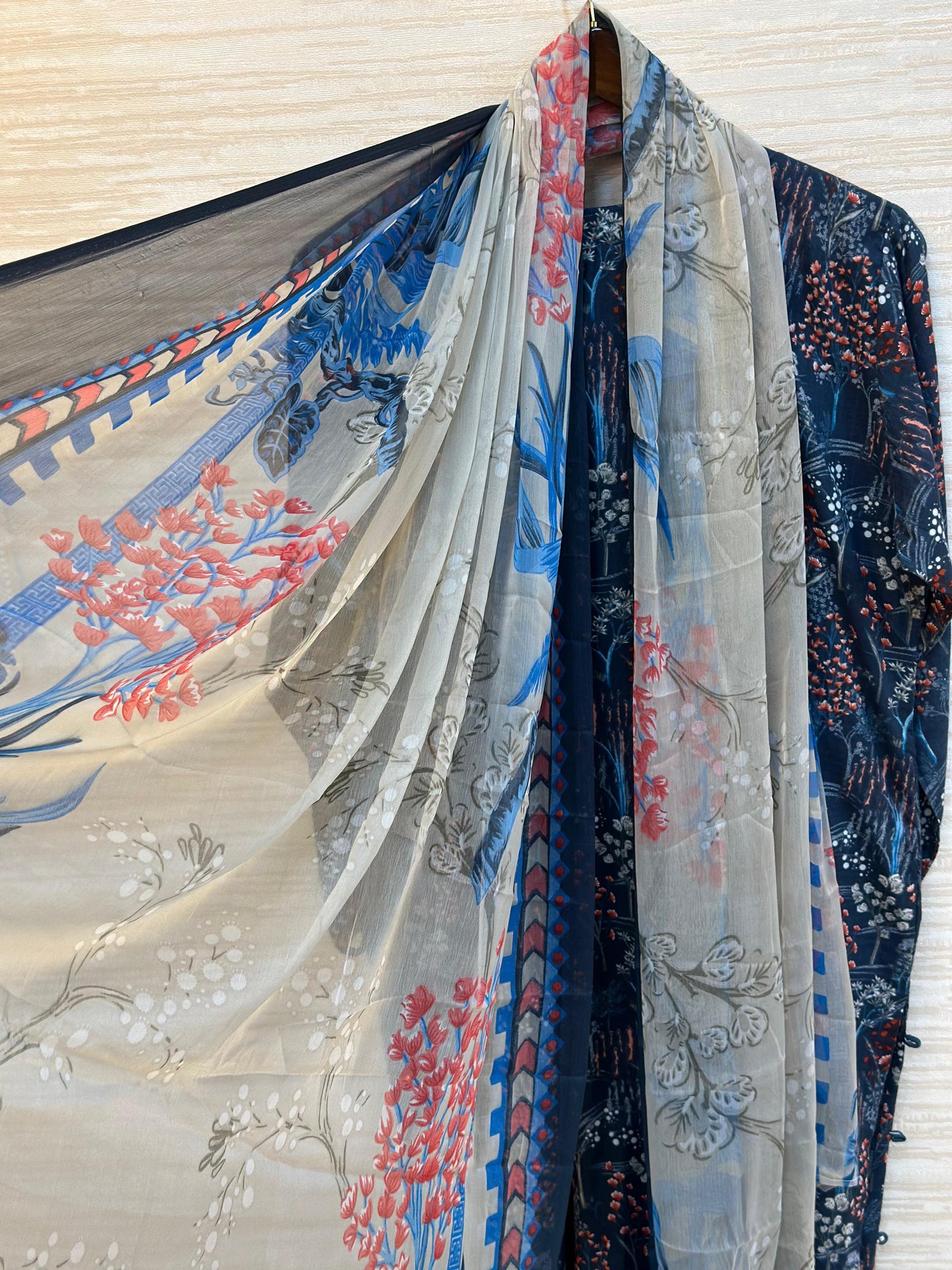 399 Floral Lawn Suit