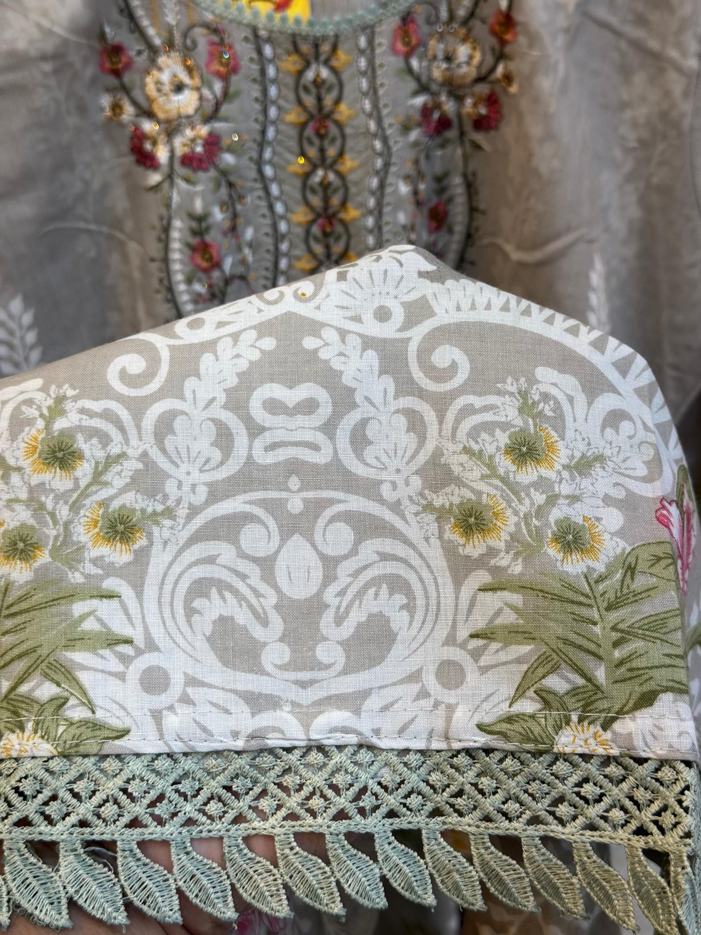 419 Jade Pakistani Embroidery Suit