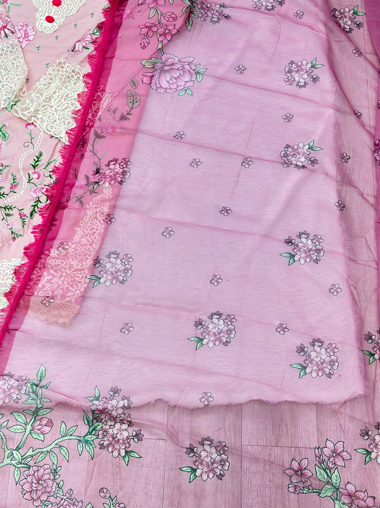 965 Unstitched Pakistani Embroidered Suit