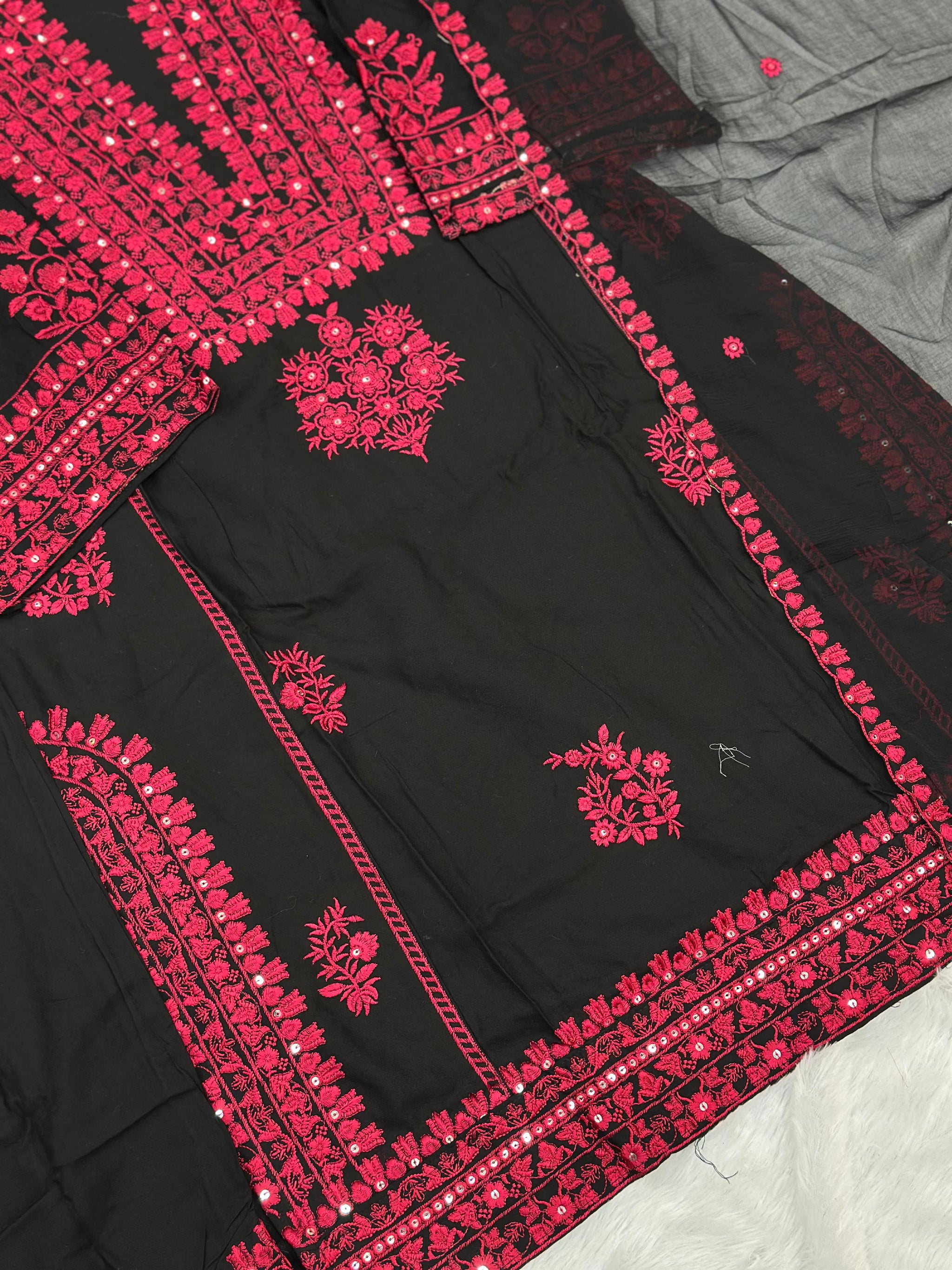 797 Readymade Pakistani Palazzo Coord-Set