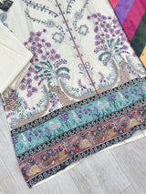 625 Premium Pakistani Lawn Suit - White