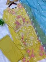 712 Pakistani Heavy Lawn Suit