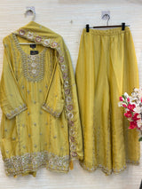 1784 Pakistani Party Wear - Mustard Yellow