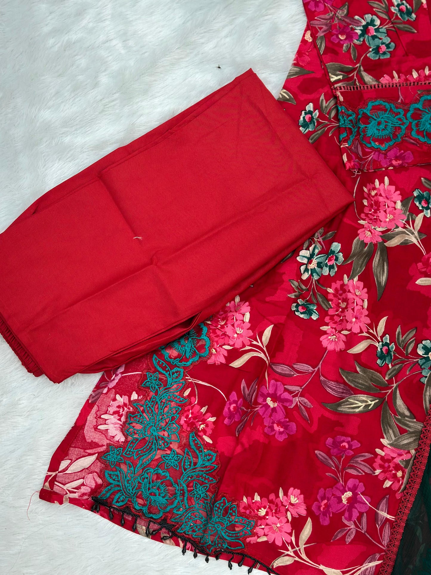818 Readymade Pakistani Printed Coord-Set