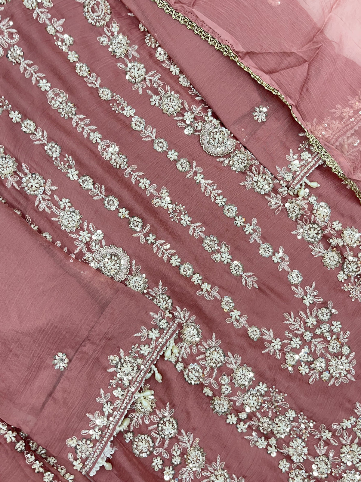 1429 Heavy Pakistani Partywear - Pink