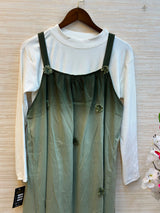 1015 Floral Flare Coord Set - Sage Green