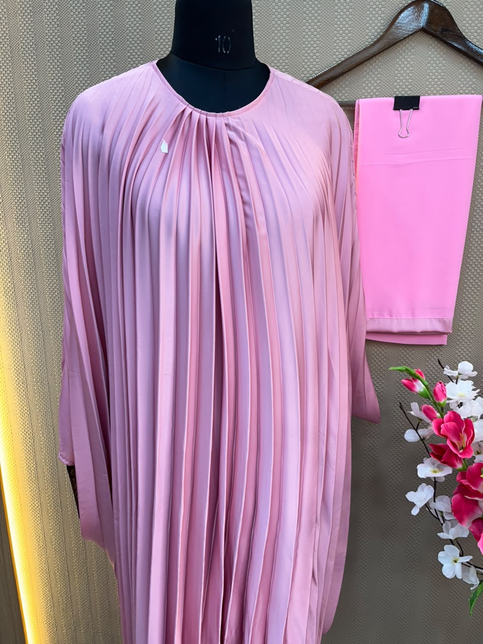 1132 The Premium Abaya - Pink