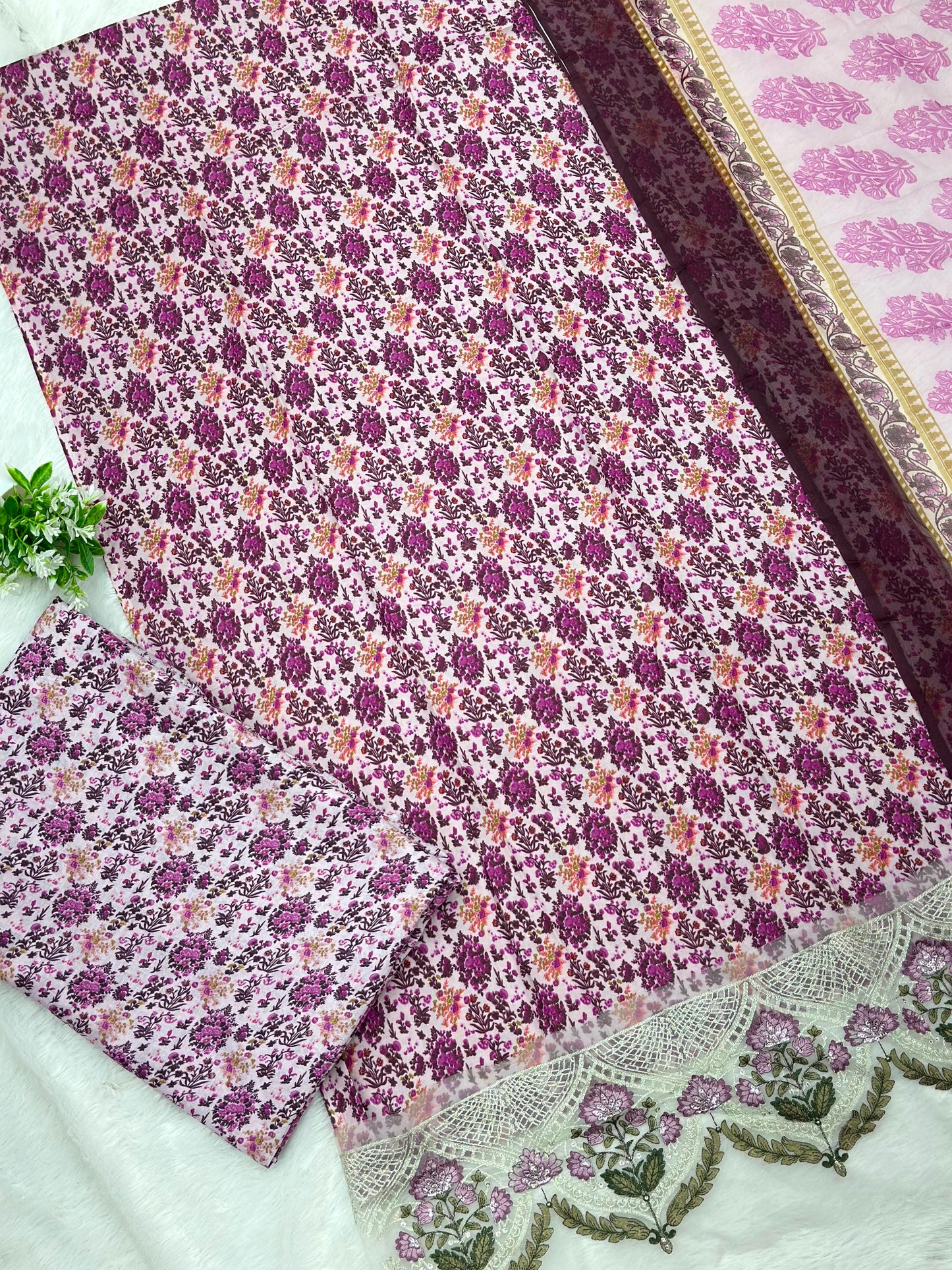 985 Unstitched Casual Lawn Suit