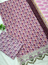 985 Unstitched Casual Lawn Suit