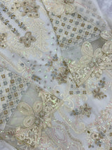 1433 Heavy Pakistani Partywear -  Off White