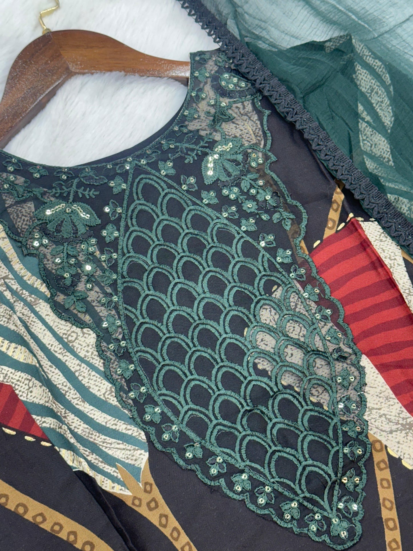 792 Readymade Pakistani Printed Coord-Set