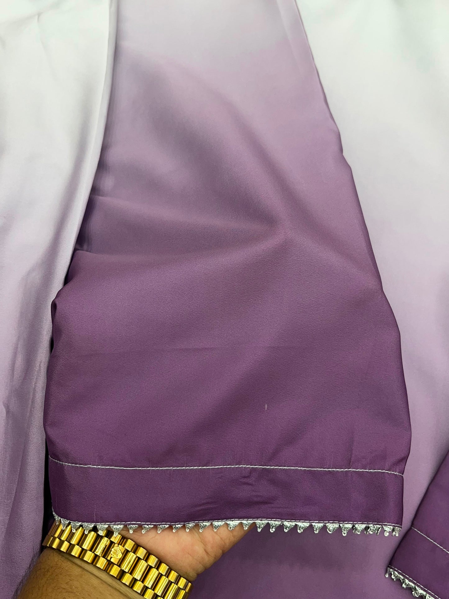 1245 Ombere Shade Coord Set - White/Purple