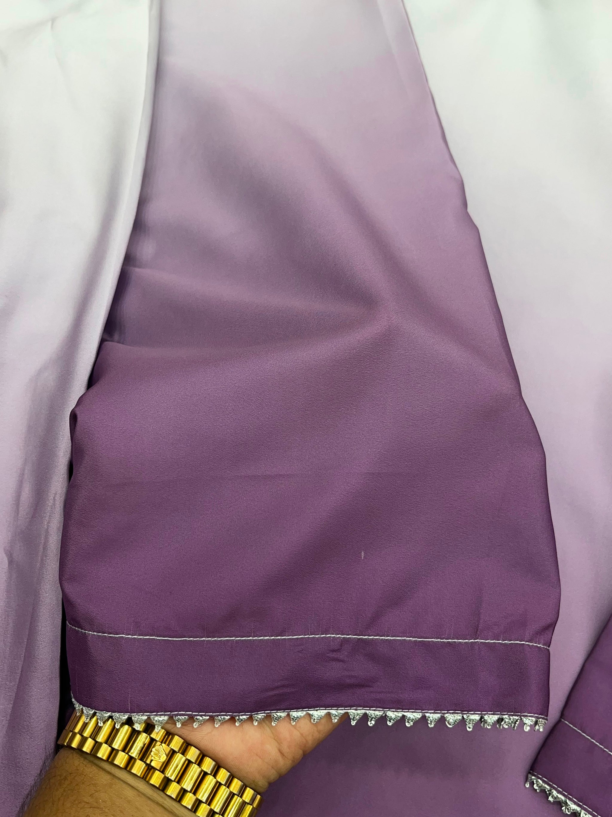 1245 Ombere Shade Coord Set - White/Purple