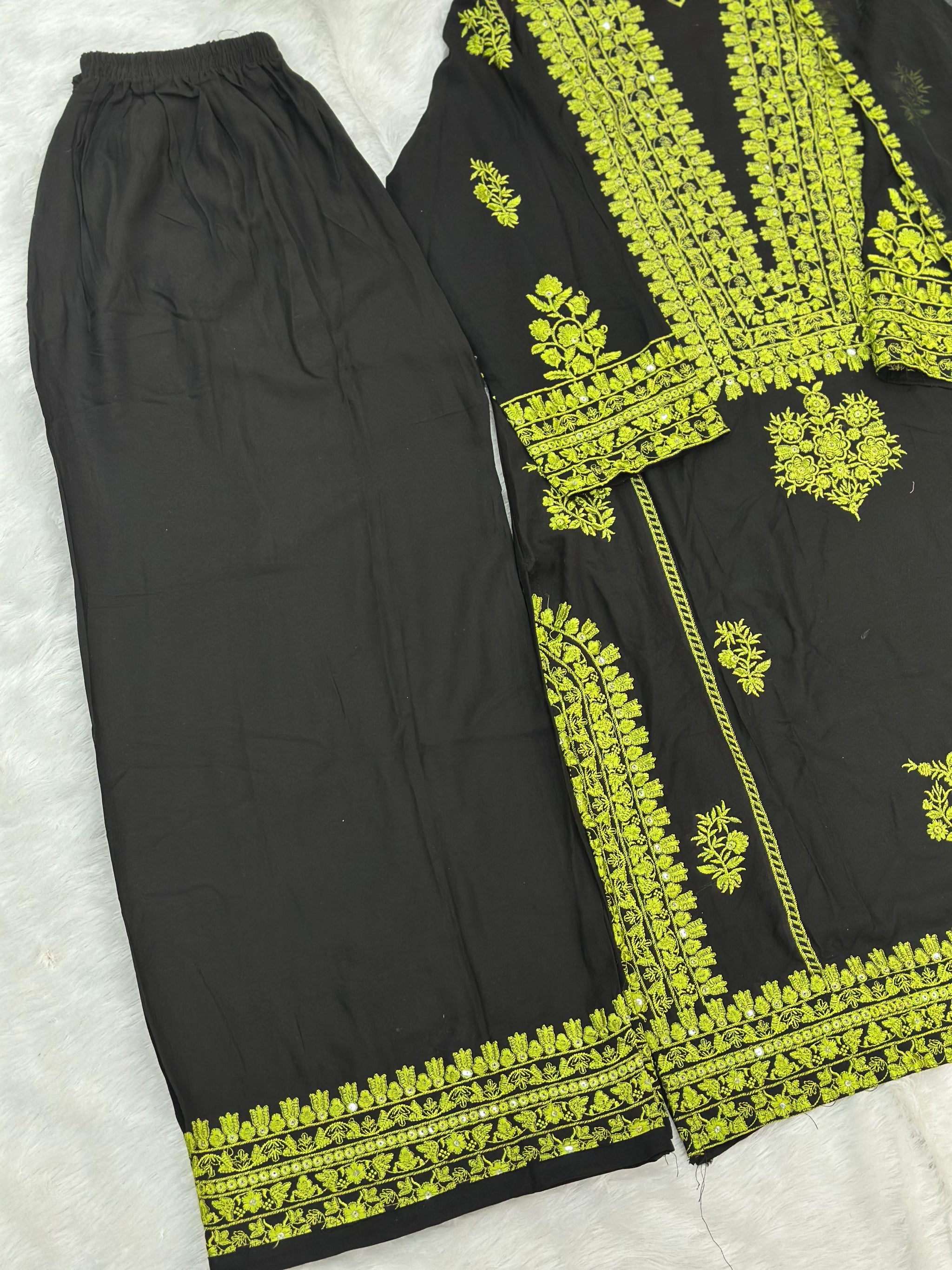 794 Readymade Pakistani Palazzo Coord-Set