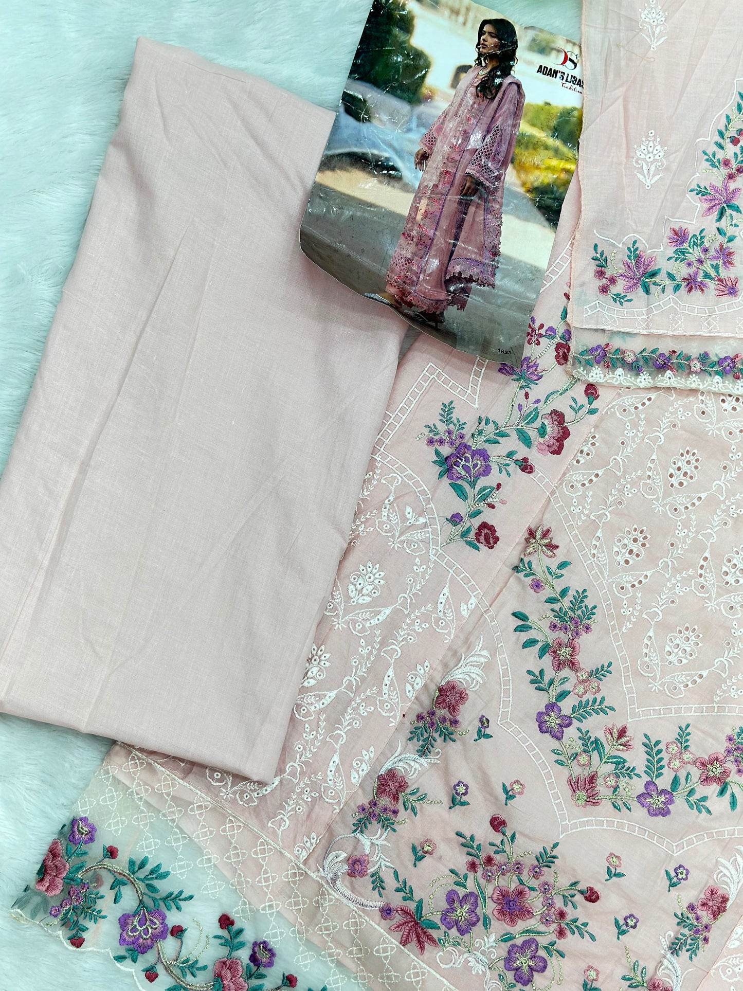 975 Unstitched Adan Libas Lawn Suit
