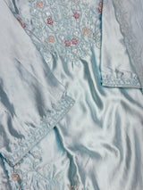 638 Mushk Farshi Set -  Powder Blue