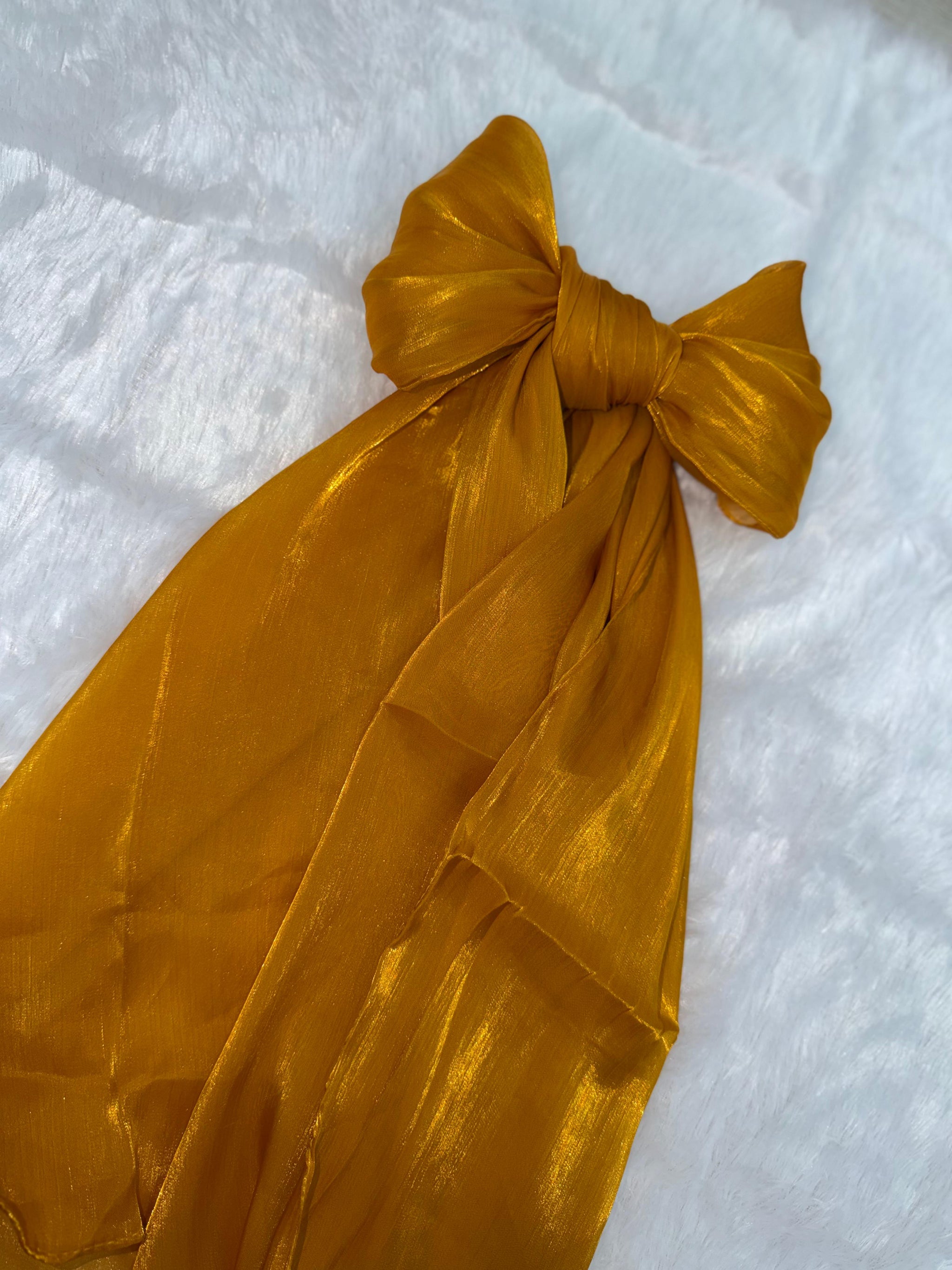 601 Organza Hijab - Apricot