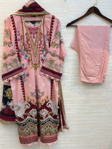 400 Floral Lawn Suit