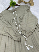 690 Casual Top - Olive Green